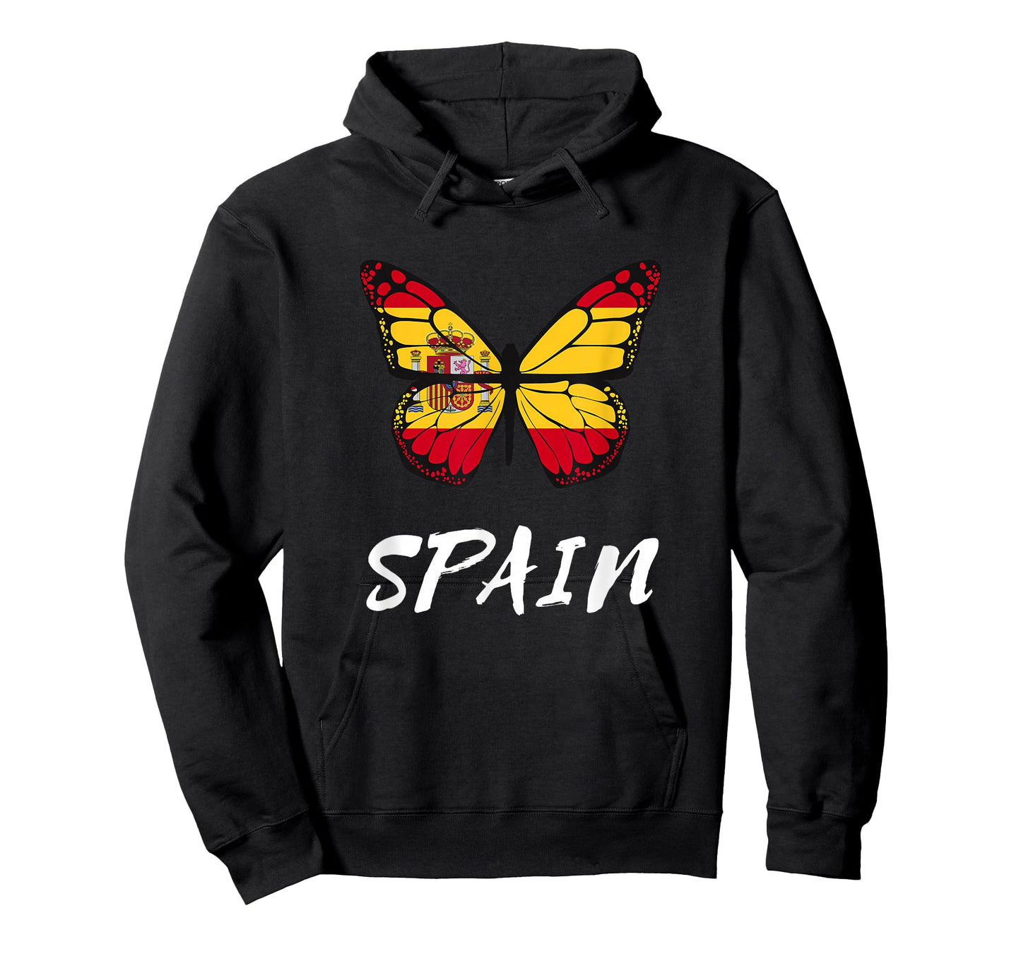 Spain Butterfly Flag España Pride Spanish Roots T-Shirt