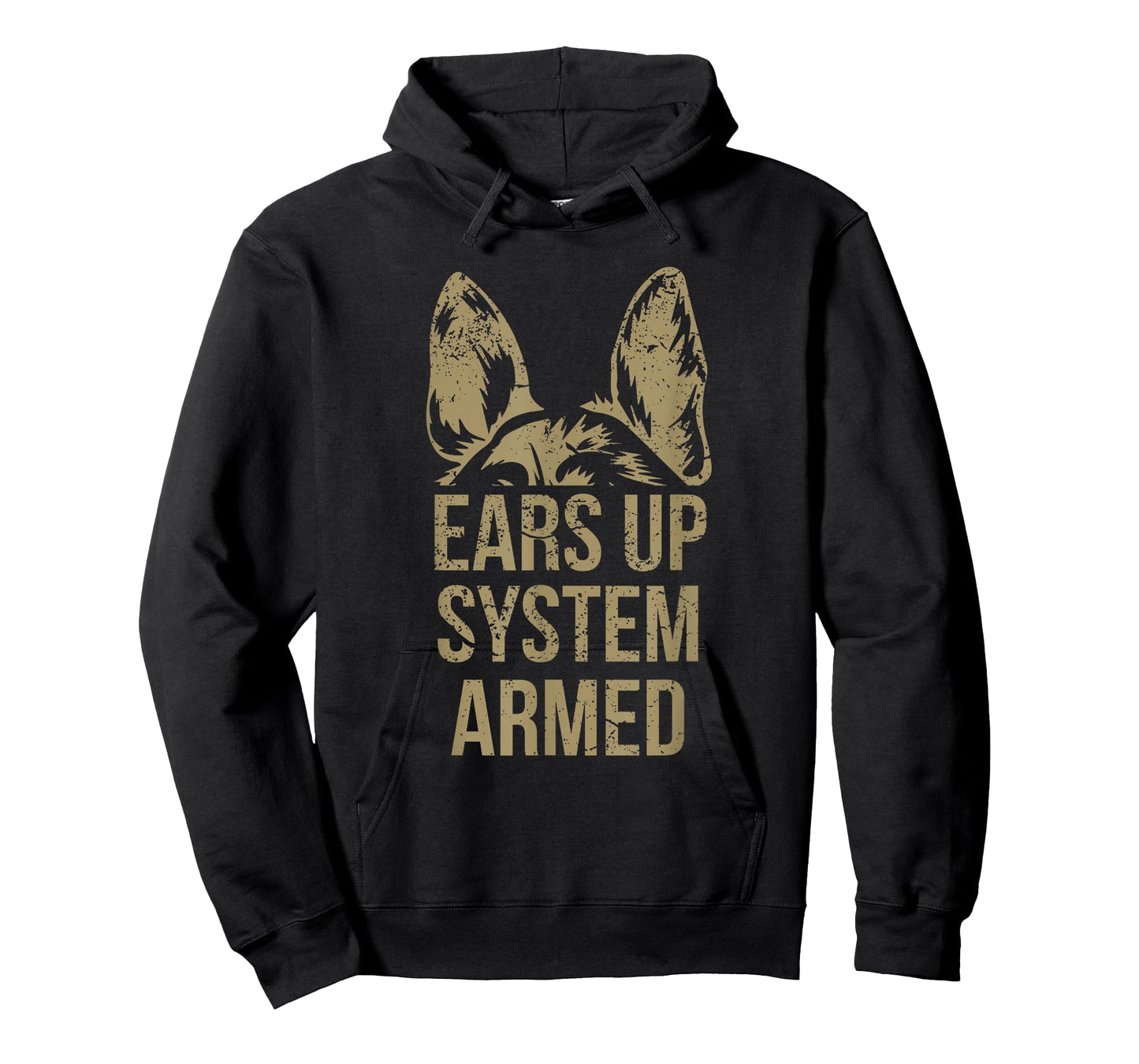 German Shepherd Ears Up System Armed T Shirt T-Shirt