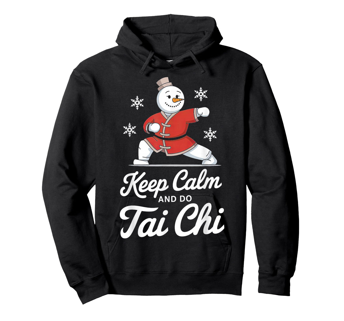 Keep Calm And Do Tai Chi Snowman Style T-Shirt