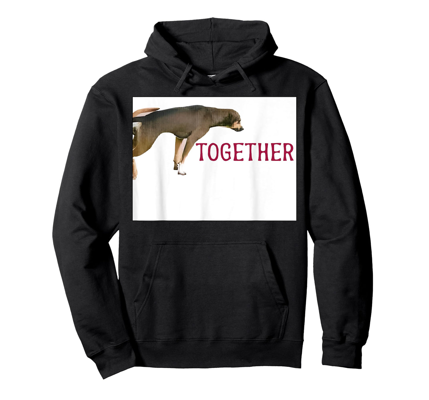 Stuck Together Dogs Funny Couple Saying Quote Dog Adult Joke T-Shirt