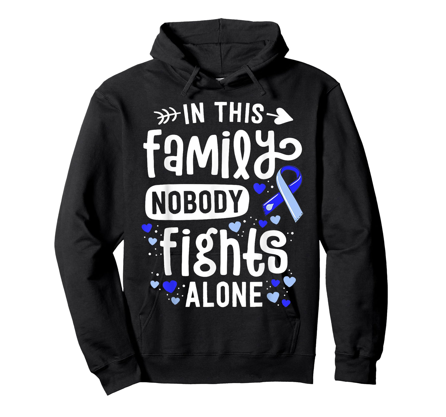 Family Hydrocephalus Awareness Month Brain Blue Ribbon T-Shirt