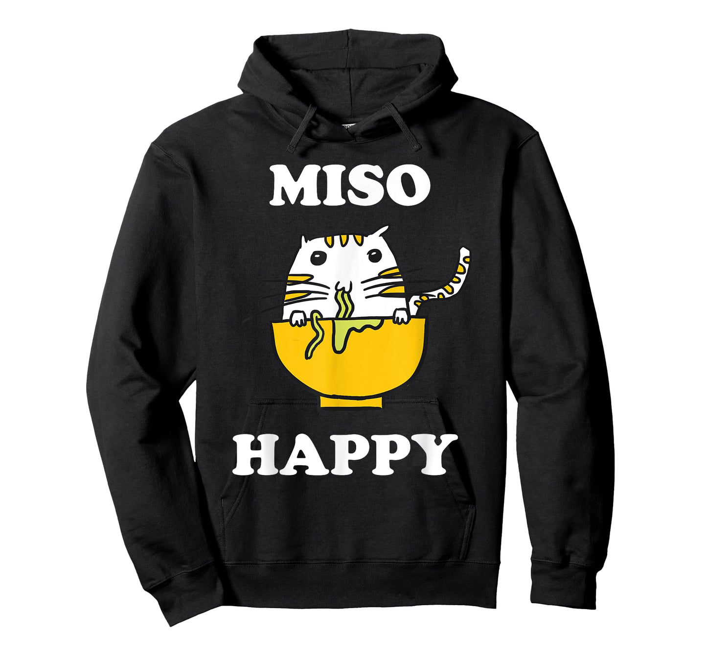 Miso Happy Quote Japanese Cat Lover Pun Funny Japan T-Shirt for Men Women Kids