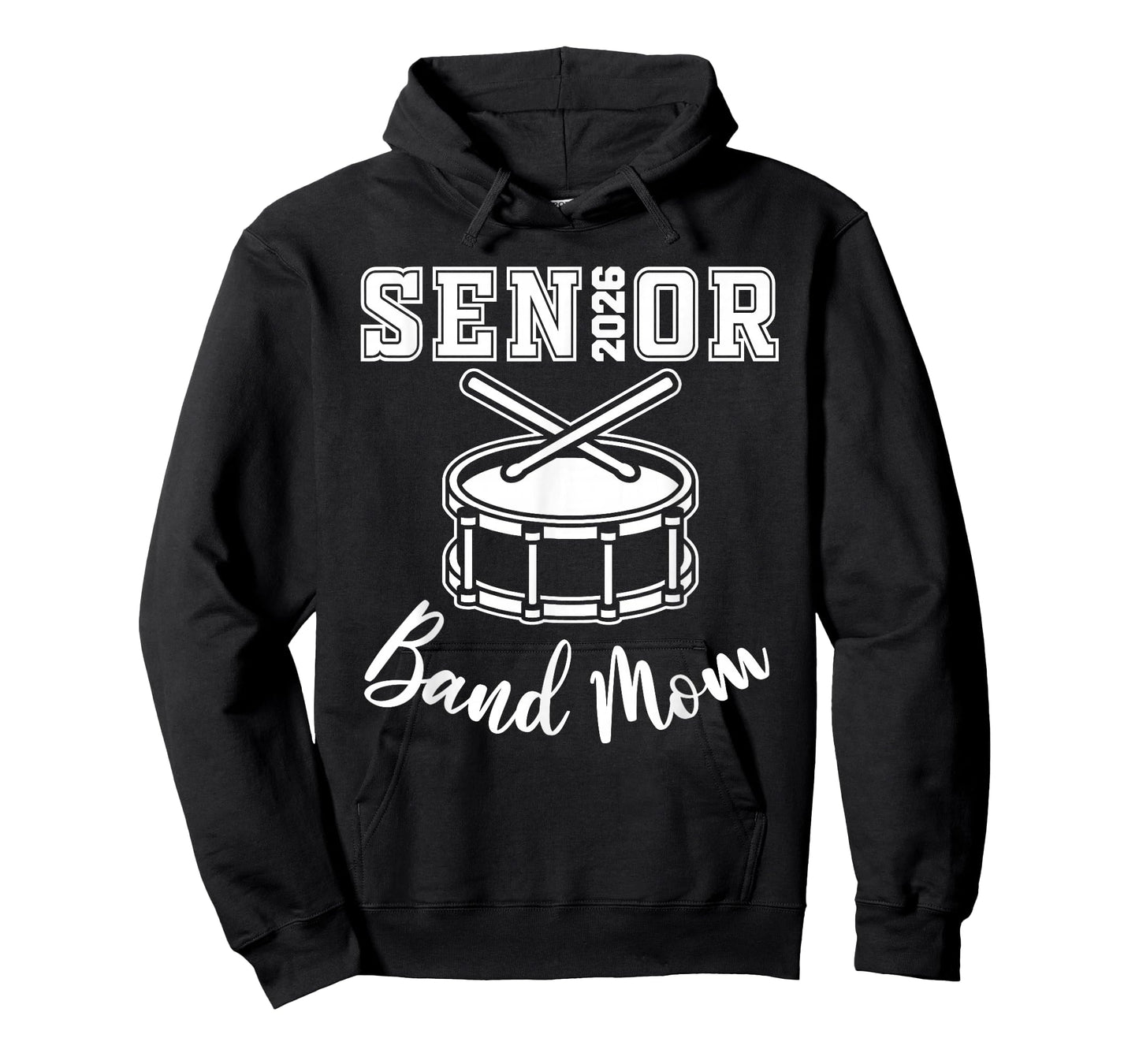 Proud Senior Band Mom 2026 Marching Band Class Of 2026 Drum T-Shirt