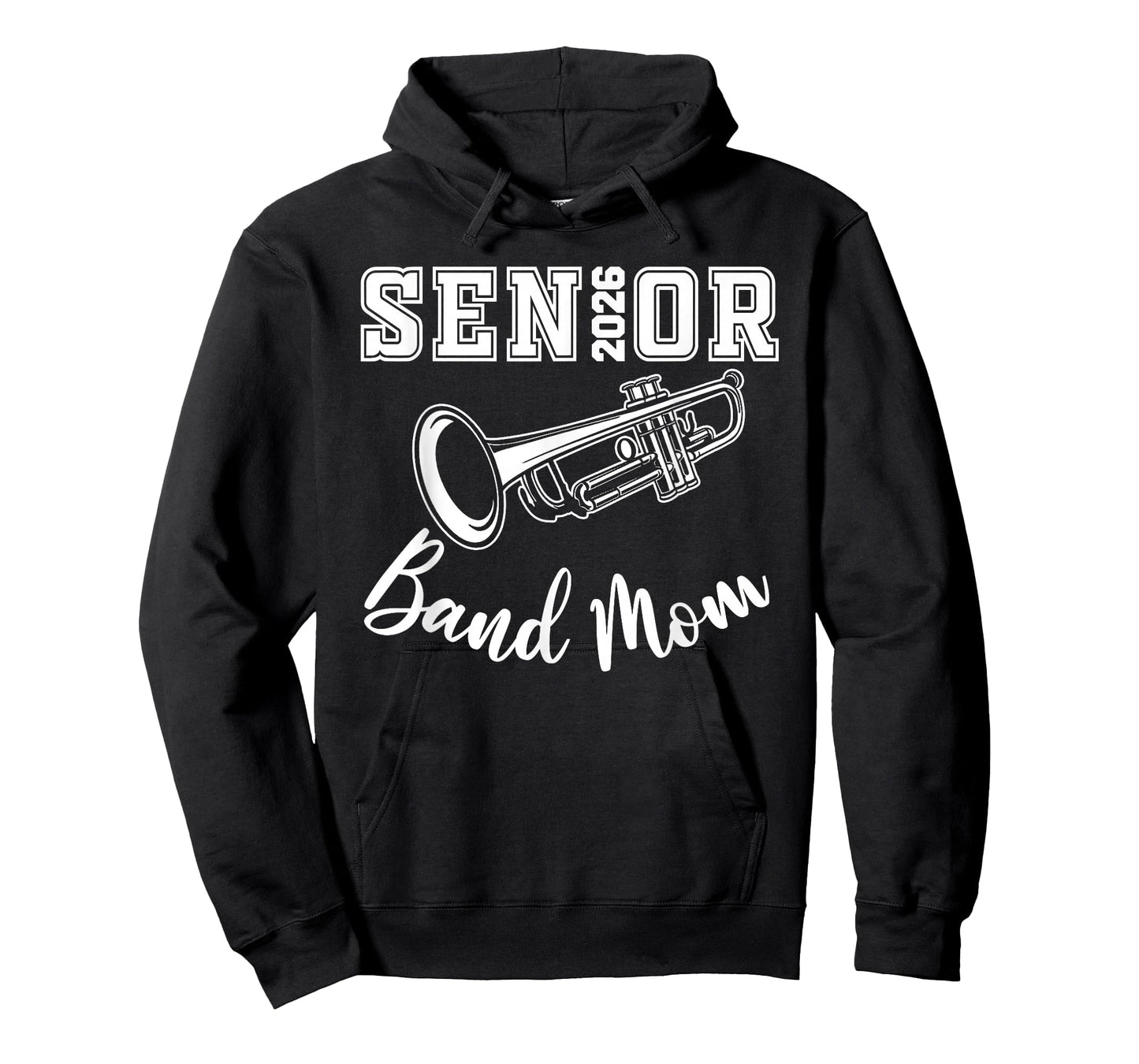 Senior Mom Band Mom 2026 Marching Band Class Of 2026 Trumpet T-Shirt