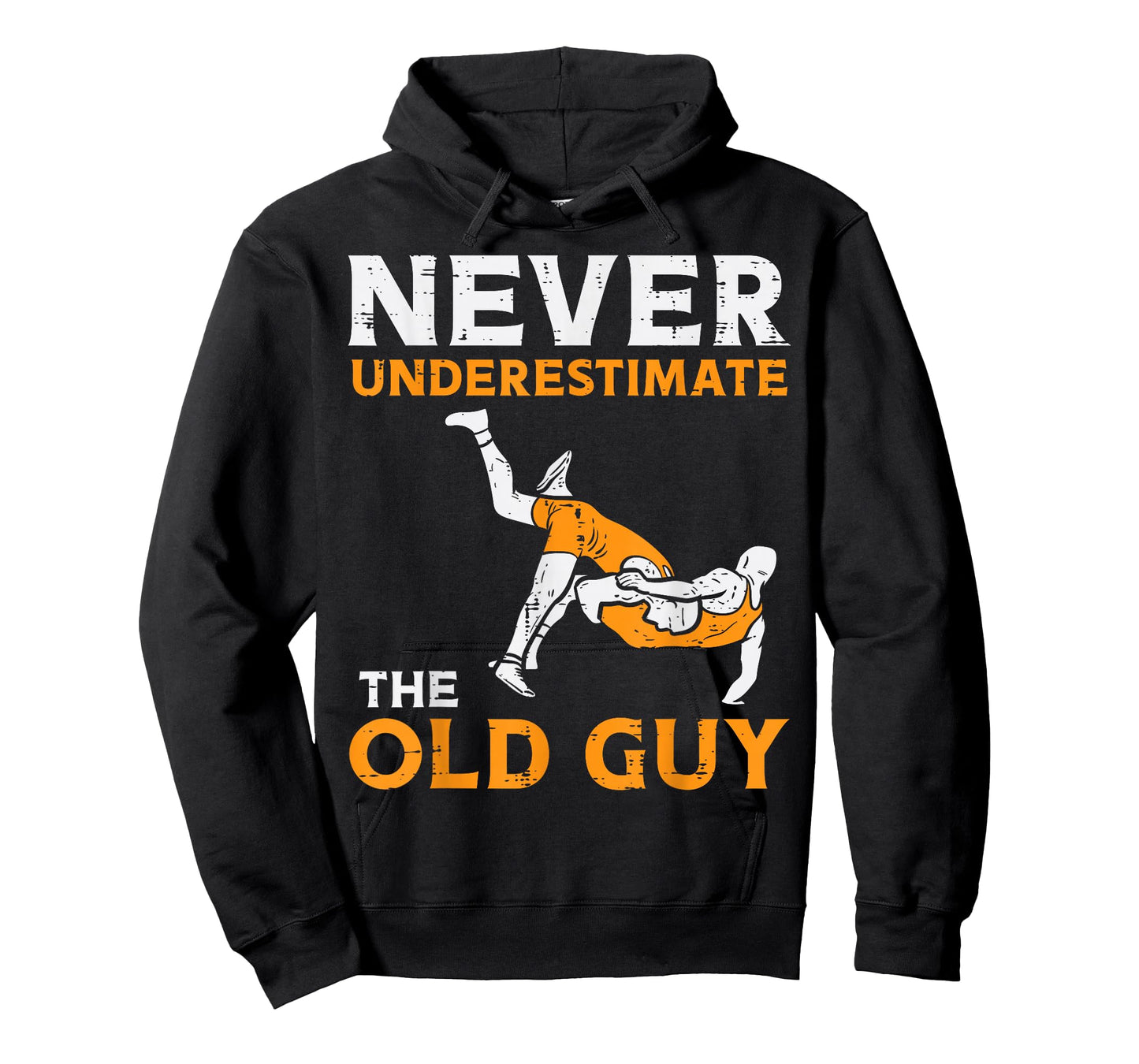 Wrestling Never Underestimate Old Guy Wrestler Dad Papa Men T-Shirt