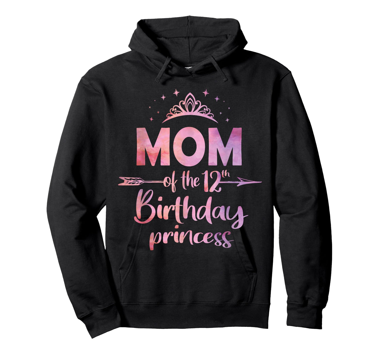 Mom Of The 12th Birthday Princess Girl 12 Years Old B-day T-Shirt
