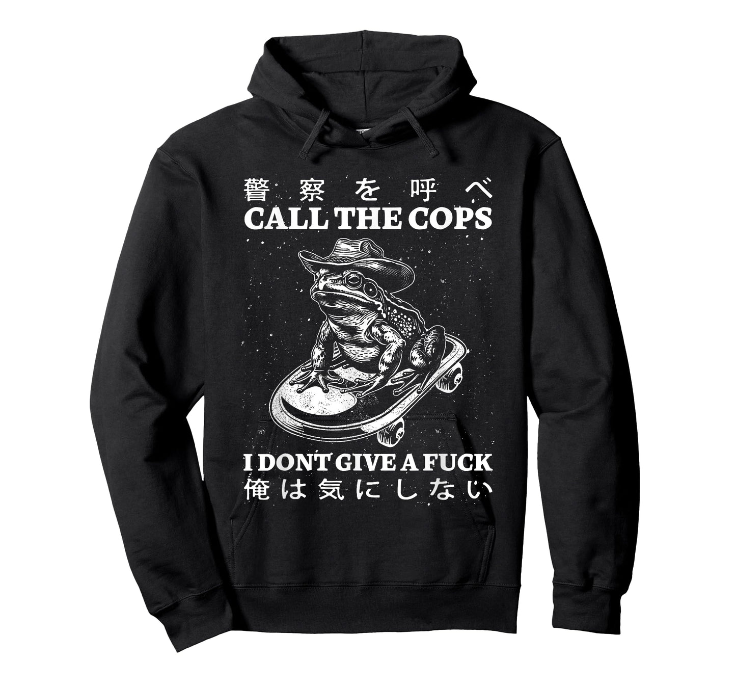 Call The Cops I Don’t Give A Fck Skateboarding Toad Japanese T-Shirt