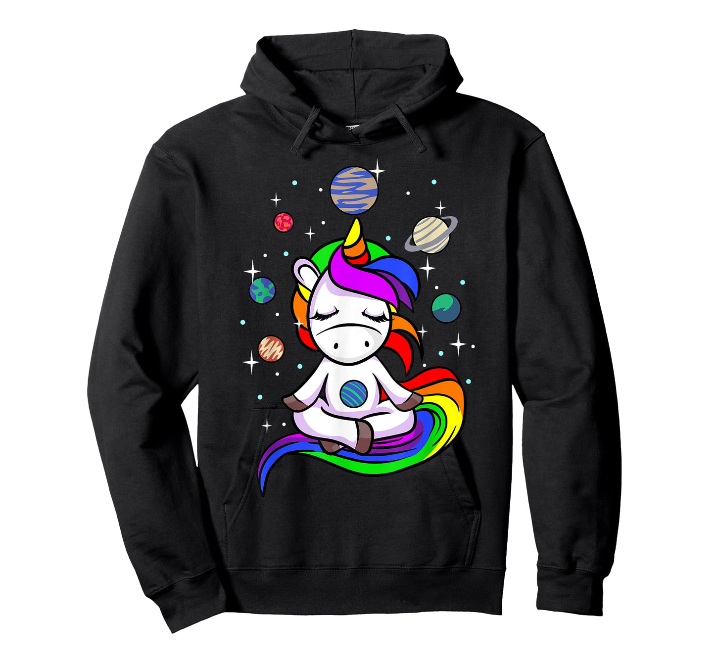 Meditating Unicorn | Buddhist Yoga Meditation Galaxy Space T-Shirt