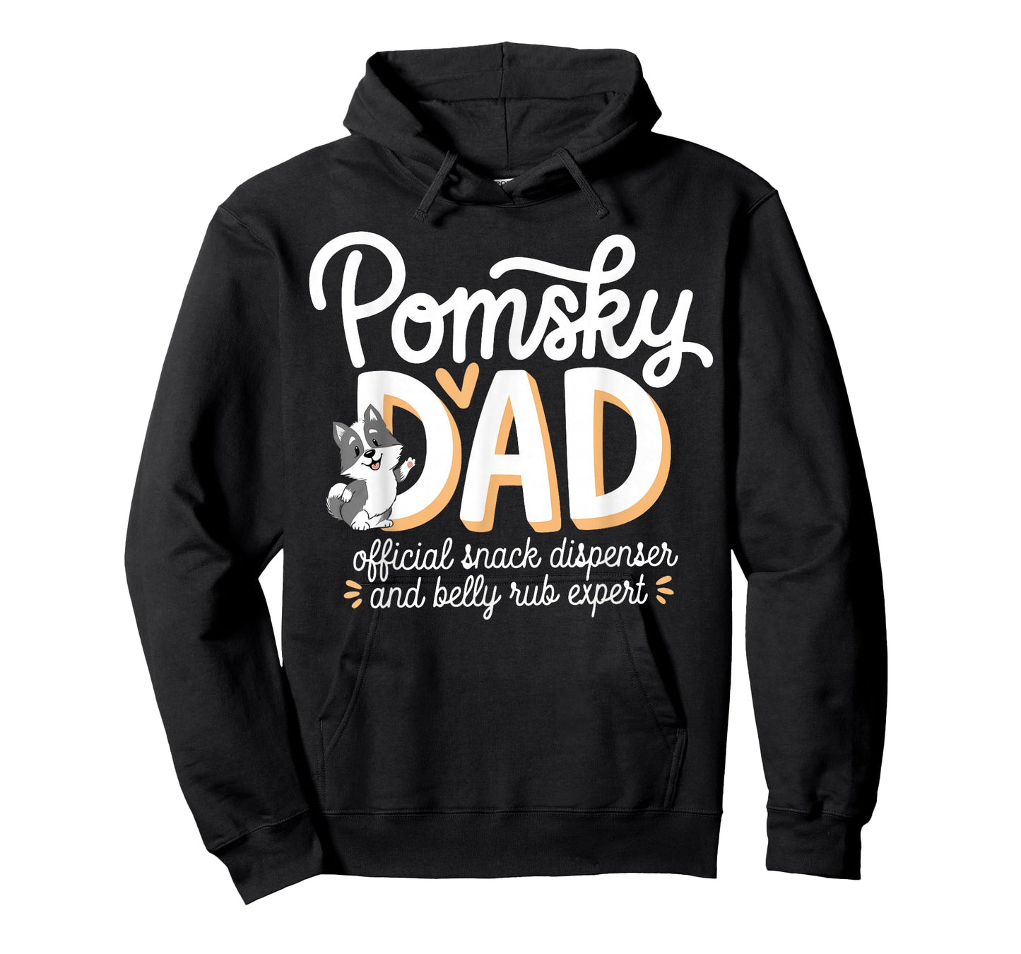 Pomsky Dad Dog Owner Funny Father Of Pomsky T-Shirt