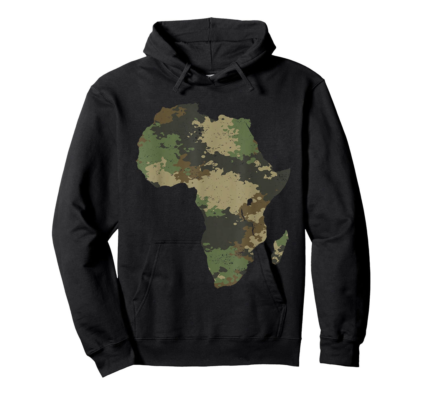 Africa Continent Map Camo Pattern African Safari Camouflage T-Shirt