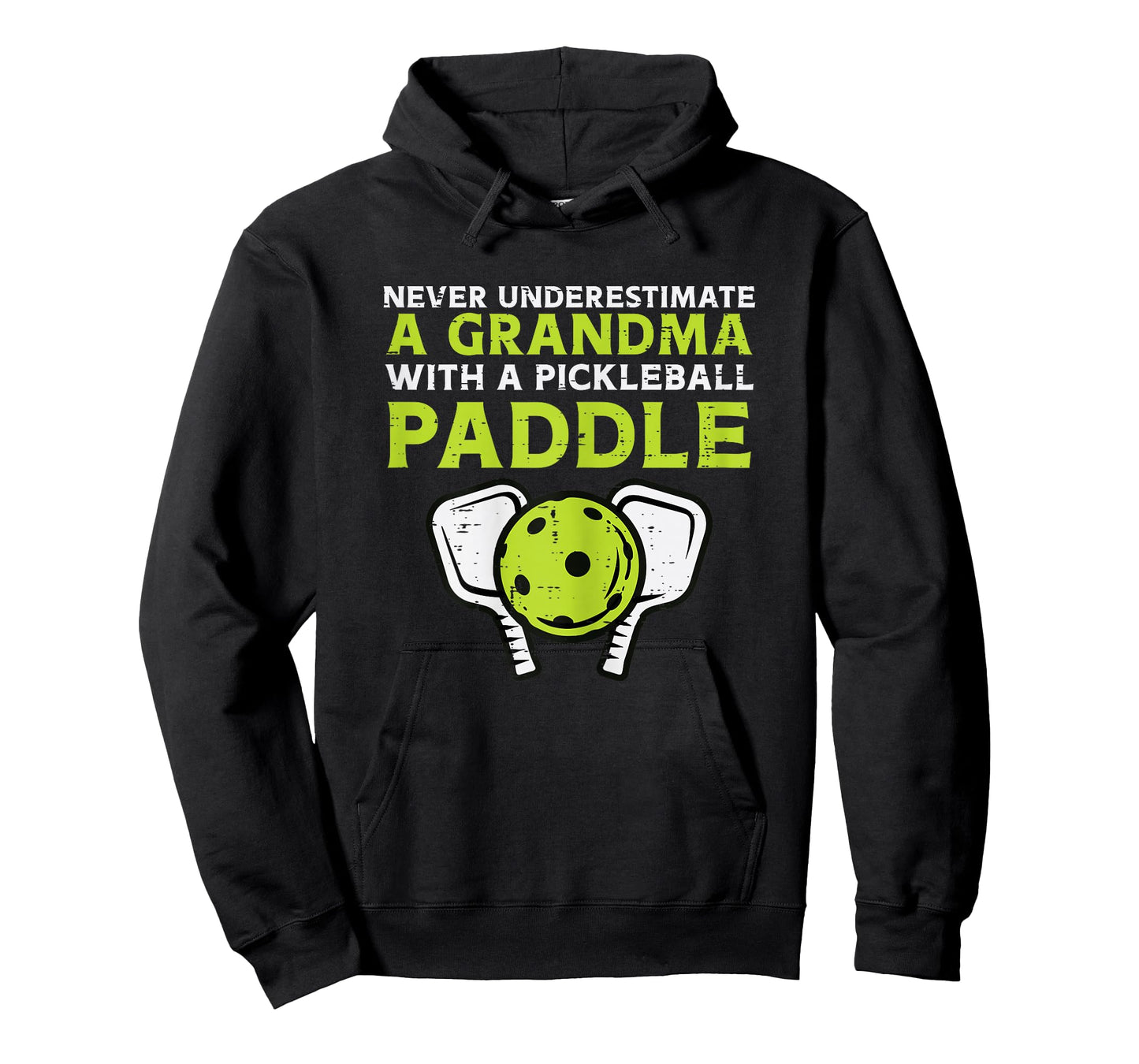 Never Underestimate Grandma with Pickleball Paddle Women T-Shirt