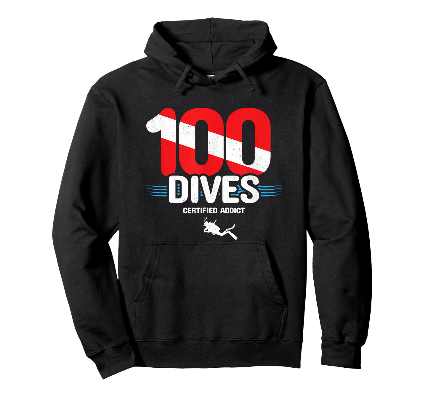 100th Dive Gift - Diver Down Flag - Scuba Diving T-Shirt