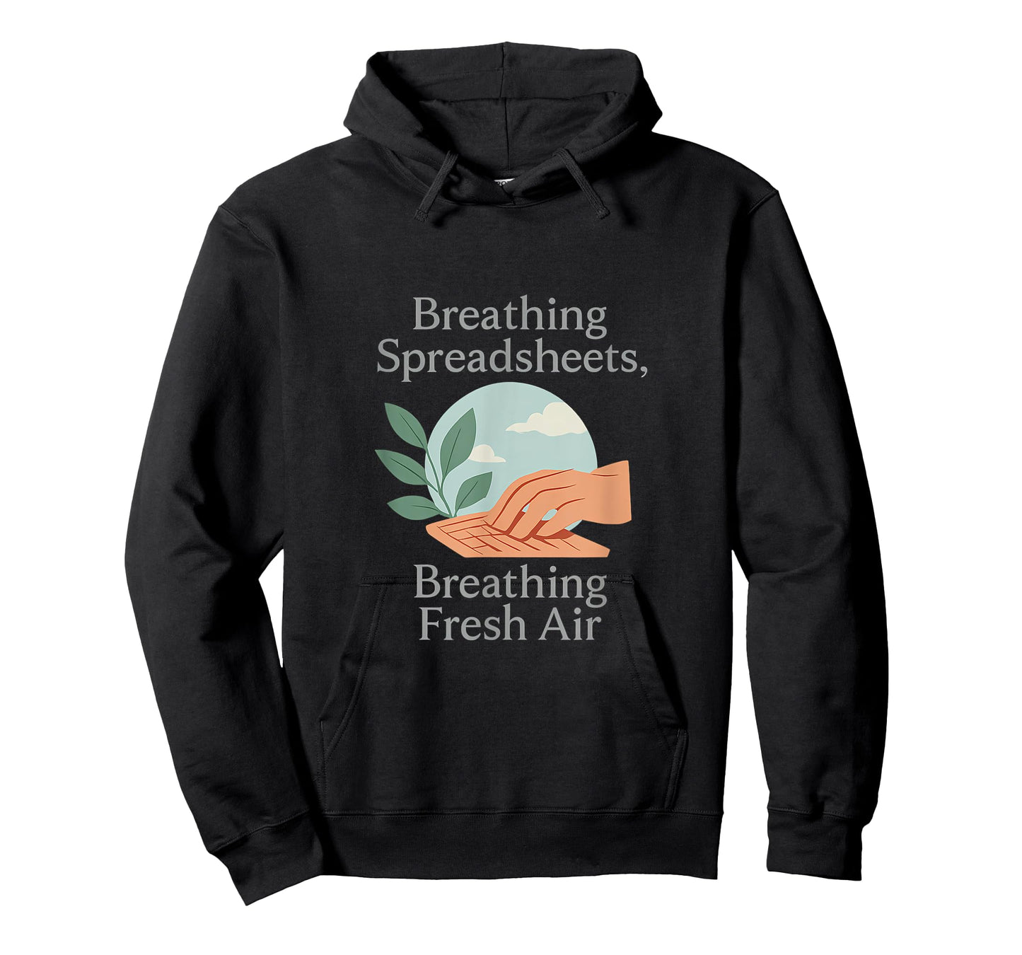 Breathing Spreadsheets Fresh Air Work Balance T-Shirt