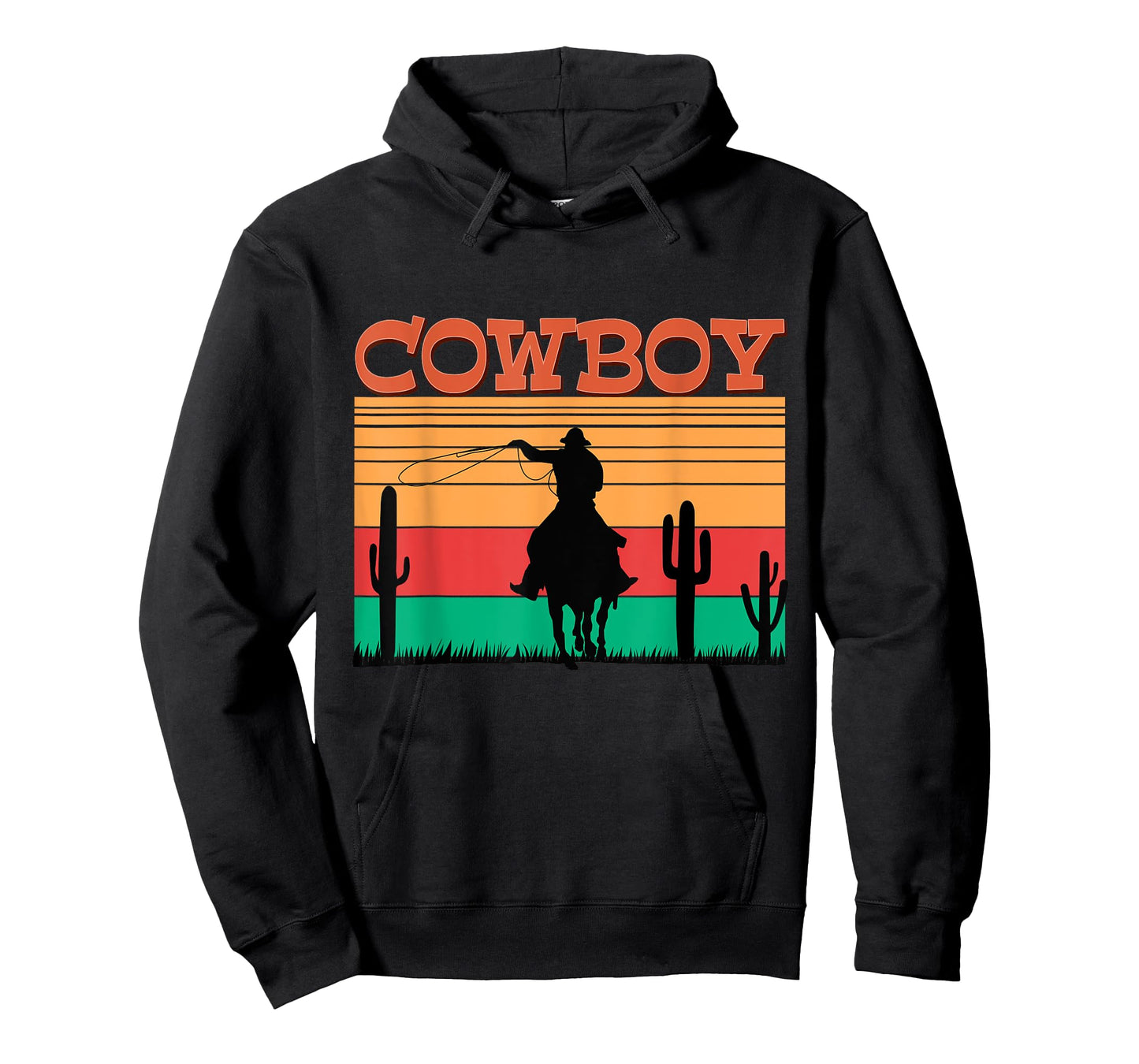 Kids Western Cowboy Rodeo Horse Retro Vintage Roping Cowboy T-Shirt