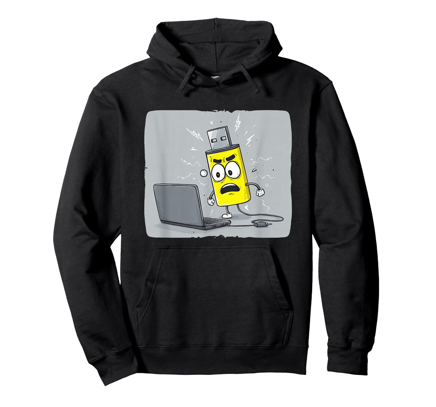 Angry Yellow USB Costume T-Shirt