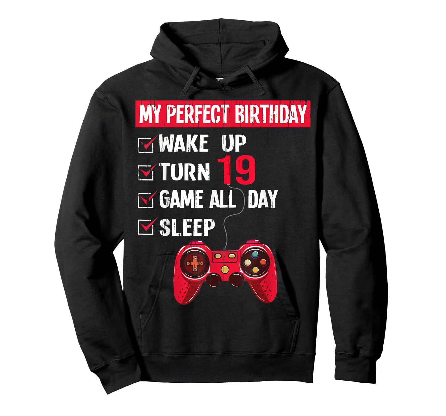 19 Years Old Gamer 19th Birthday Boy My Perfect Party Gift T-Shirt