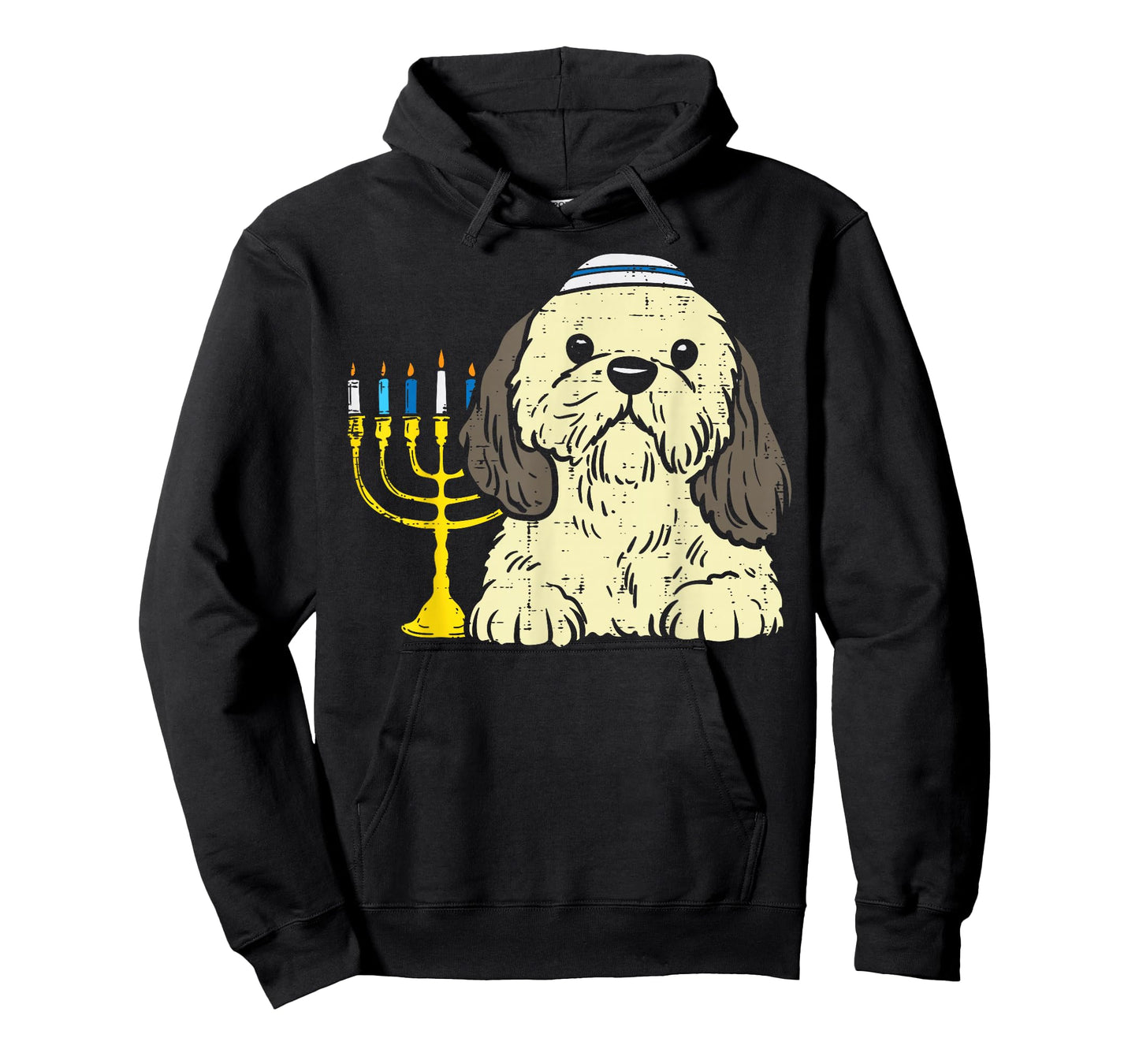Jewish Shih Tzu Dog Menorah Hanukkah Pajamas Chanukah PJs T-Shirt