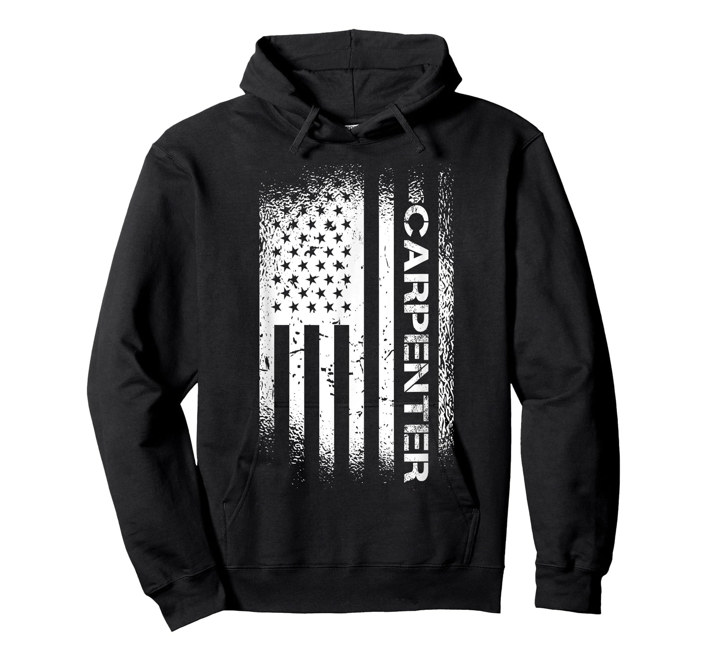 Patriotic Carpenter With American Flag T-Shirt