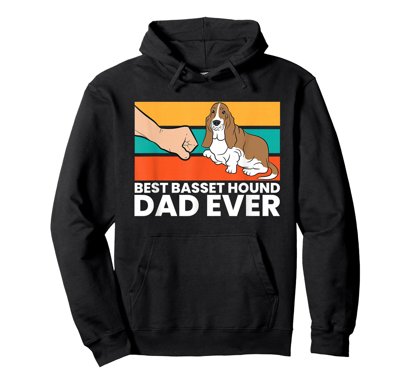 Best Basset Hound Dad Ever Funny Basset Hound T-Shirt
