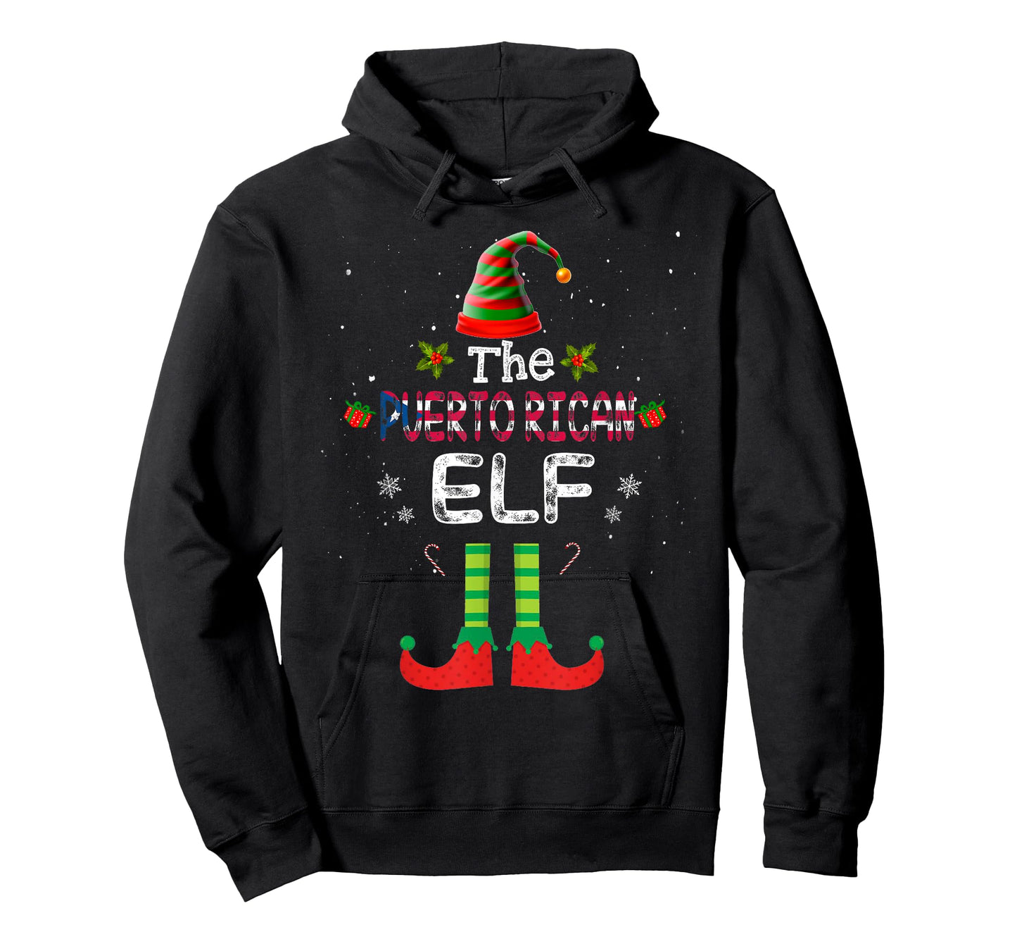 Puerto Rican Elf Group Matching Family Christmas Outfit Set T-Shirt
