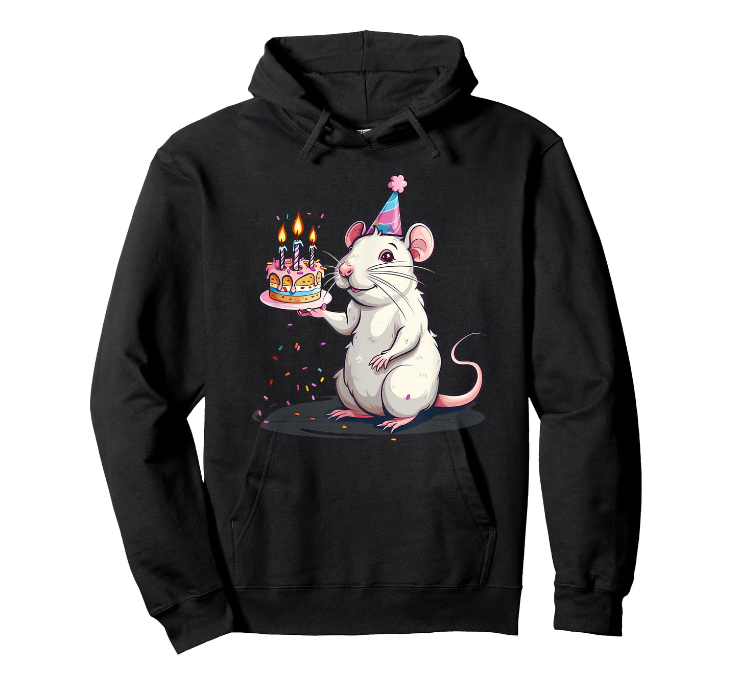 Happy Birthday Rat with B-Day Cake Costume T-Shirt