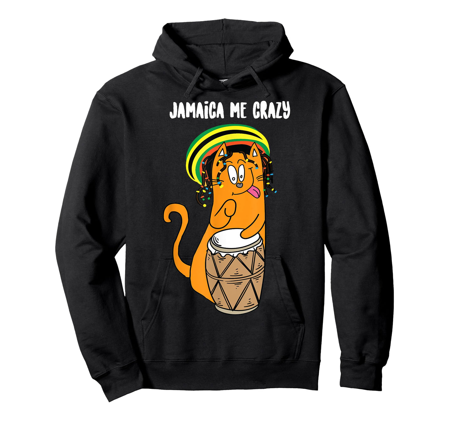 Funny Jamaica Me Crazy | Cute Jamaican Reggae Cat Gift Lover T-Shirt for Men Women Girls Kids