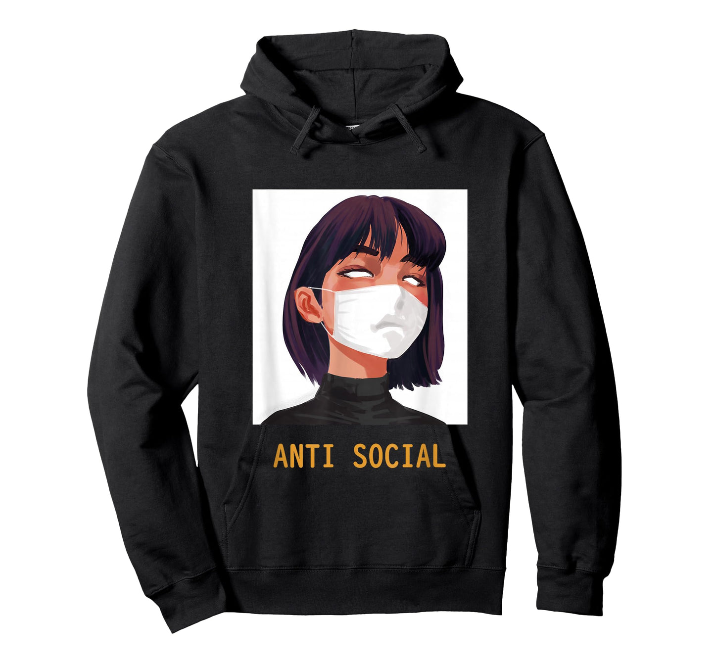 Antisocial Shirt Vaporwave Aesthetic Japanese Emo Anime Girl T-Shirt