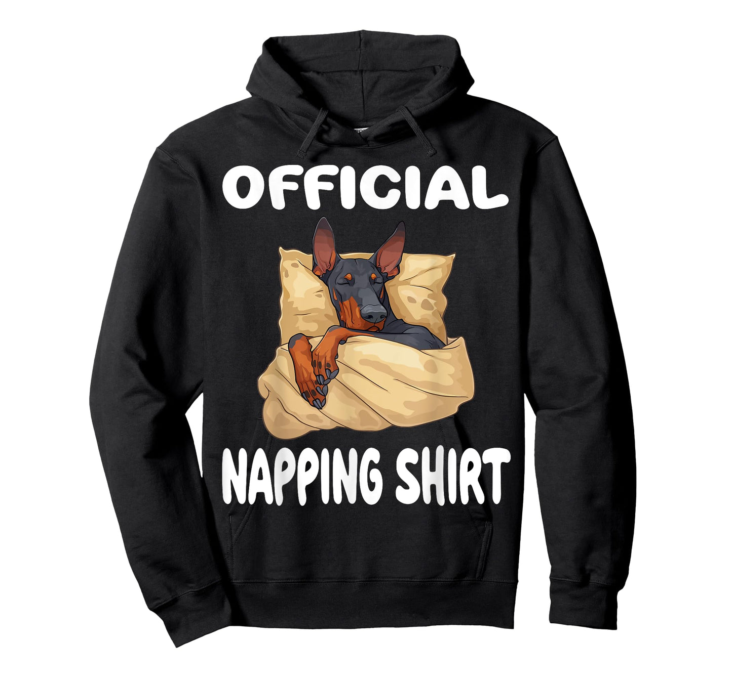 Doberman Pinscher Dog Official Napping shirt Pajamas T-Shirt