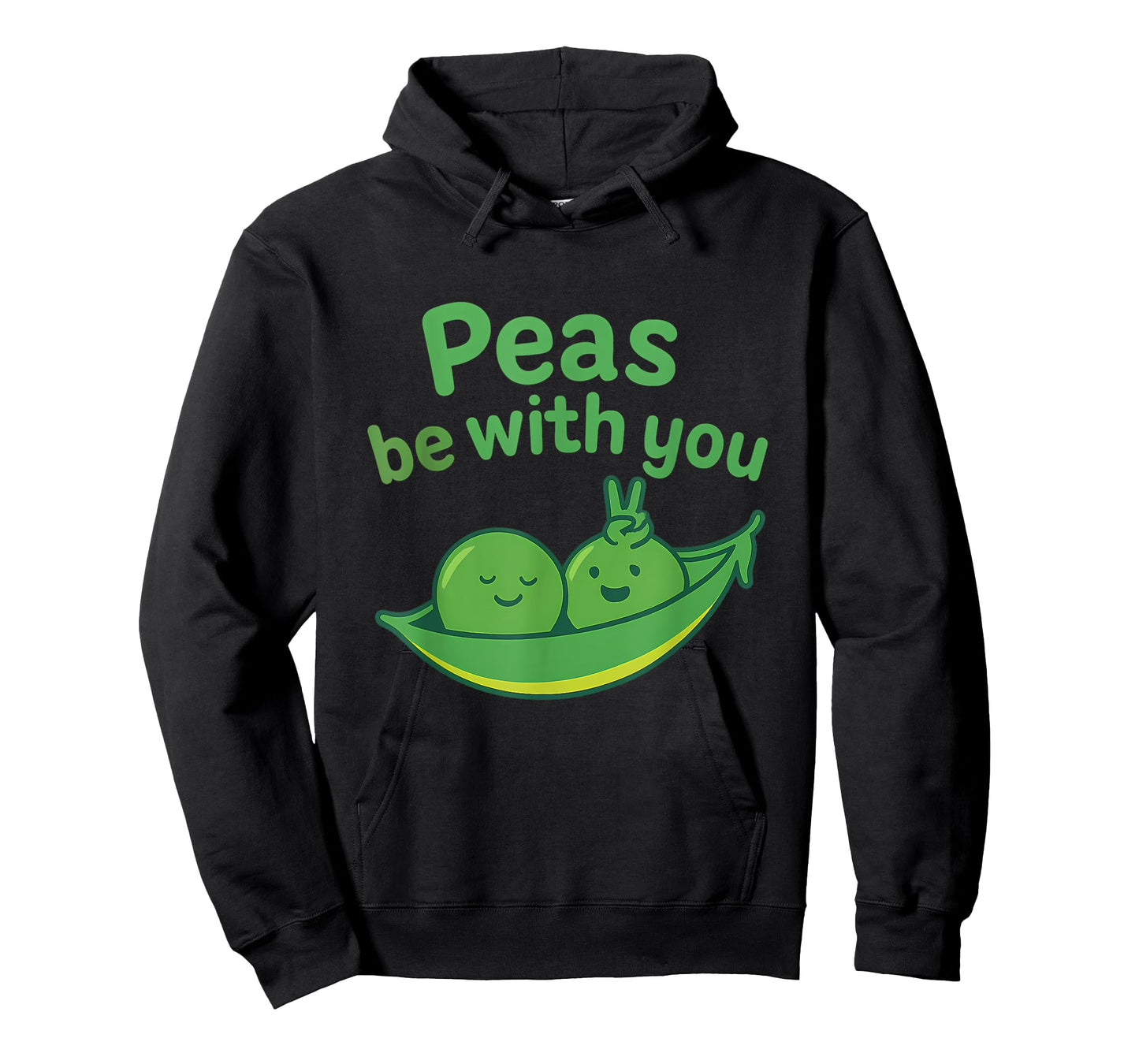 Peas Be With You Pea Pod Pun Graphic T-Shirt