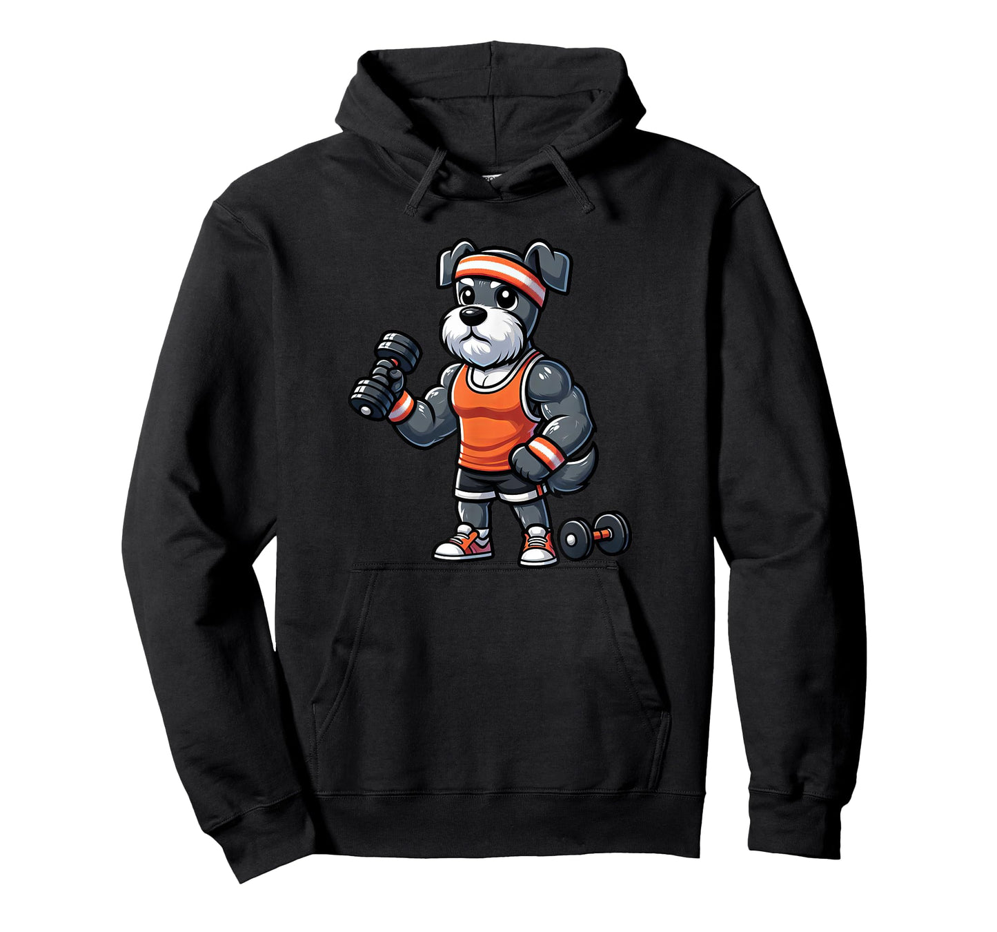 Schnauzer Workout Dog Funny Weightlifting T-Shirt