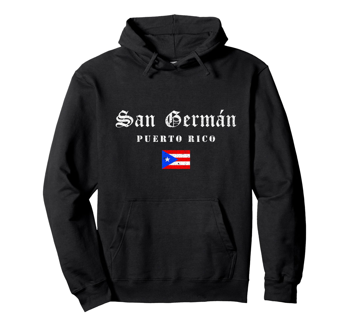 Vintage San Germán Puerto Rico Flag Pride Home Root Travel T-Shirt