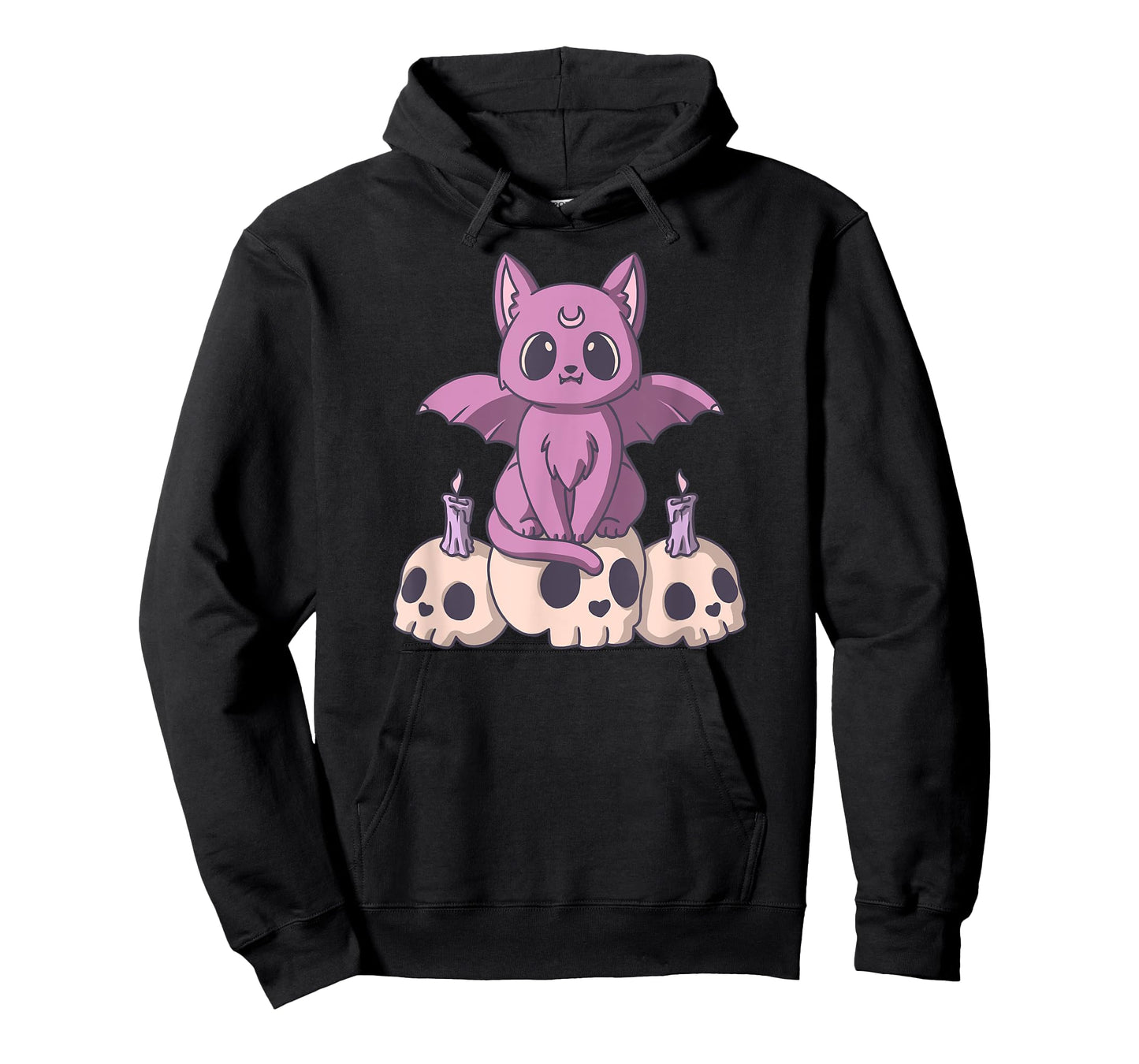 Pastel Goth Satanic Demon Cat And Skull Anime Kawaii T-Shirt for Men Women