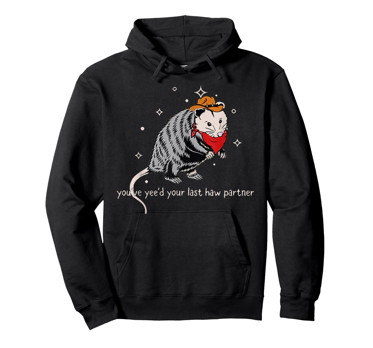 Funny Vintage Opossum Cowboy Hat Western Possum Lover Gifts T-Shirt