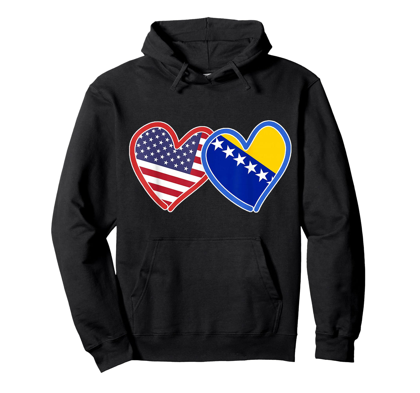 Bosnian American Bosnia & America Flag T-Shirt T-Shirt