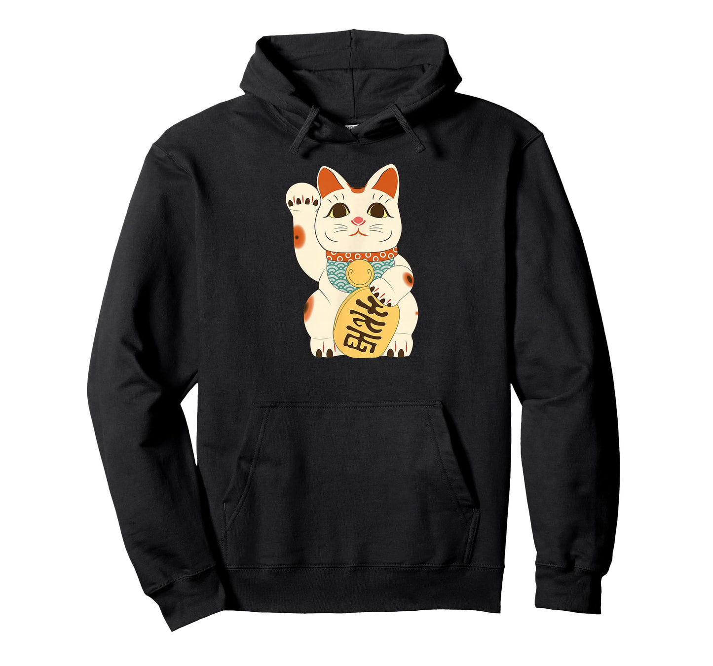 Japanese Lucky Cat Maneki Neko Japanese Fortune Neko Cat T-Shirt
