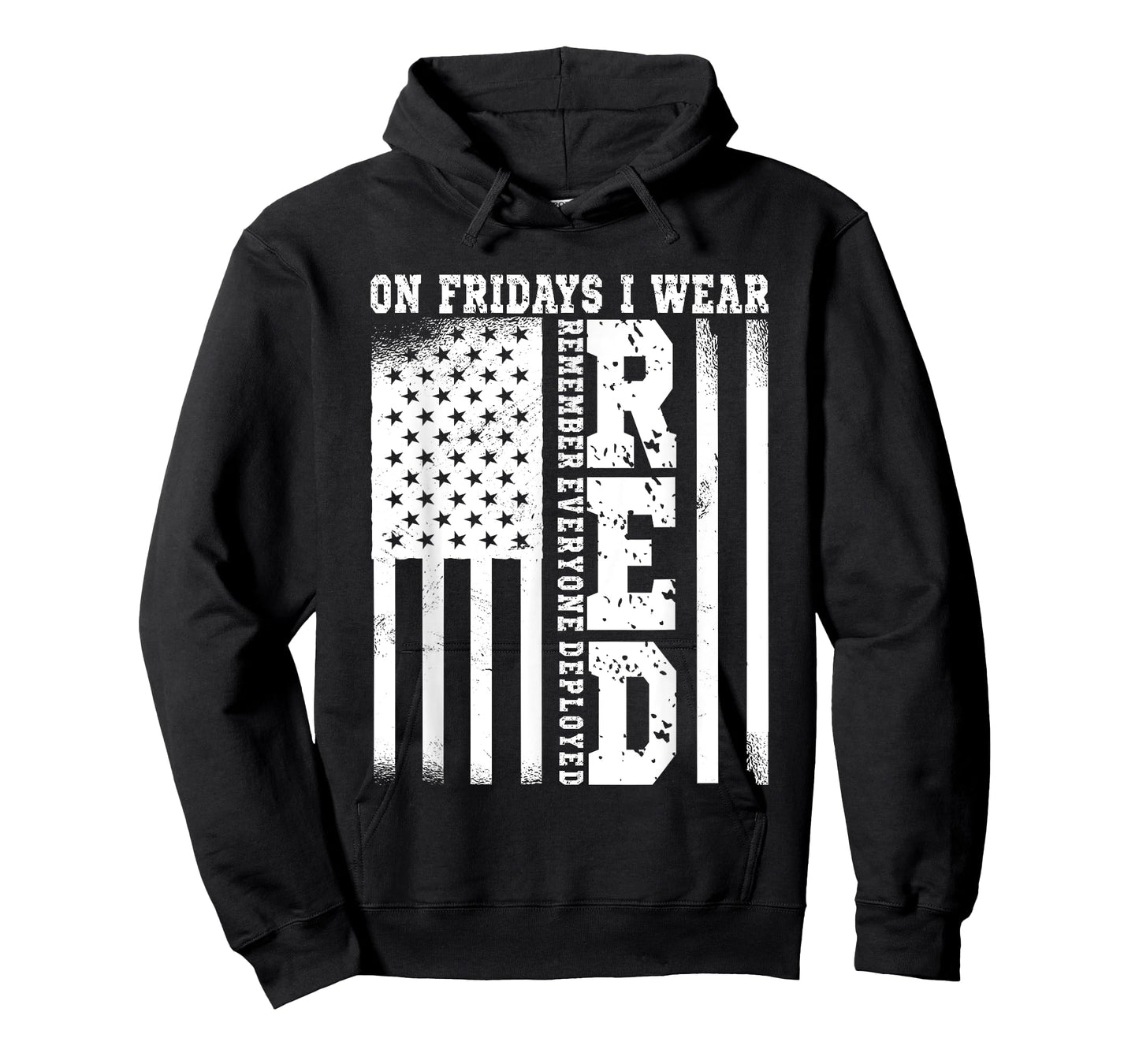 On Fridays I Wear Red USA Support American Troops T-Shirt