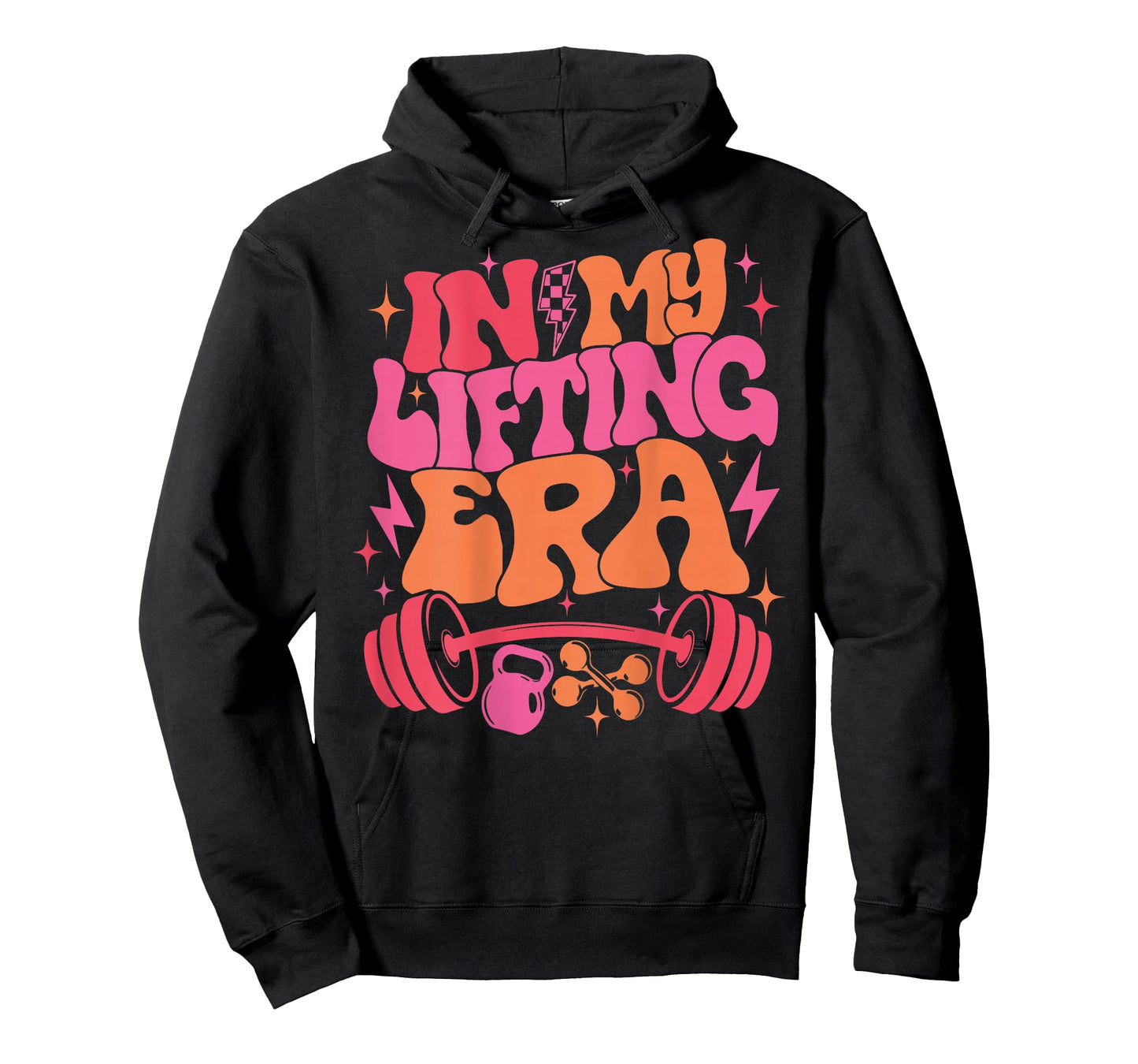 in My Lifting Era Groovy Gym Weight Personal Trainer On Back T-Shirt