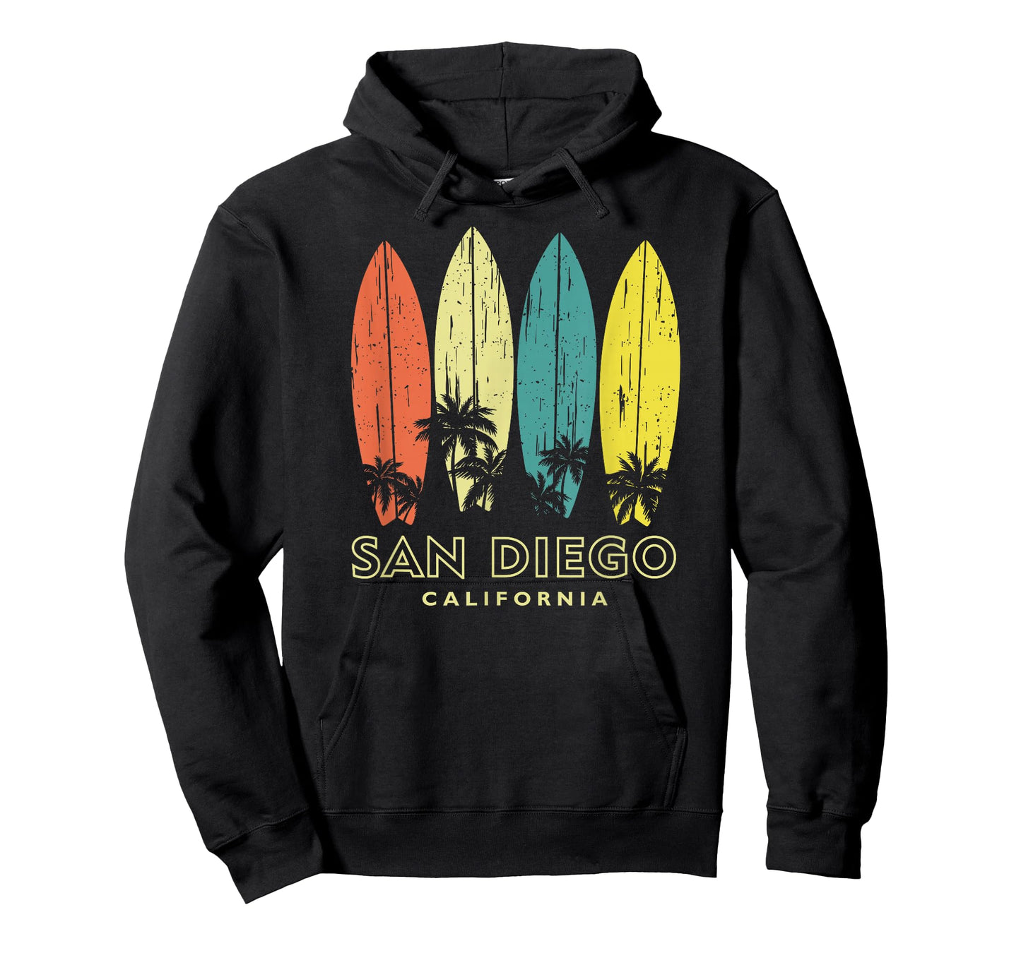 San Diego California Retro Surfboards Vintage Boys Girls T-Shirt