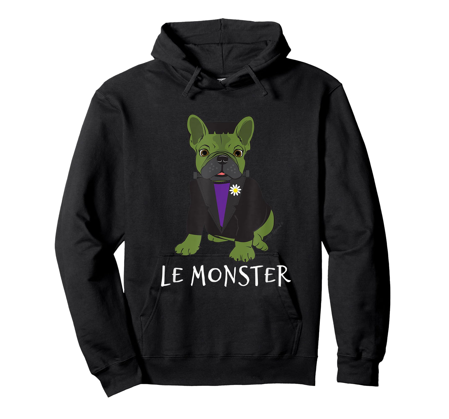 Le Monster Cute French Bulldog Halloween Men Women Kids T-Shirt