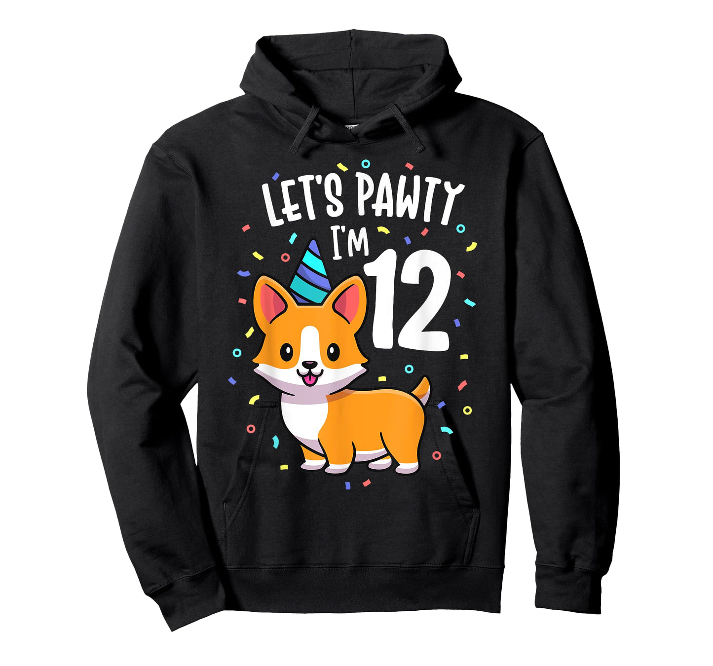 12 Years Old Corgi Dog Lover 12th Birthday Party Outfit Kid T-Shirt