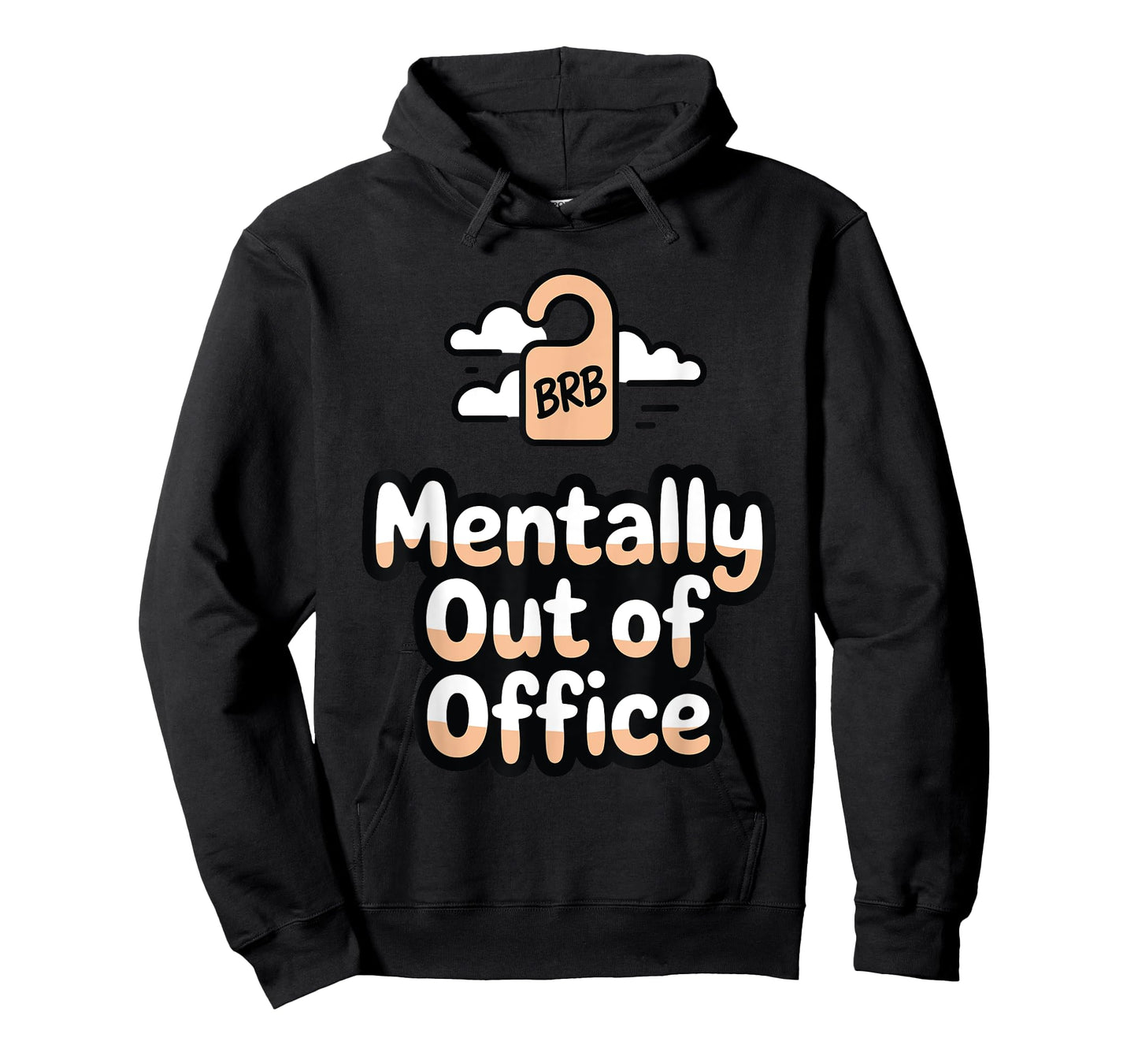 BRB Mentally Out of Office Funny Work from Home T-Shirt