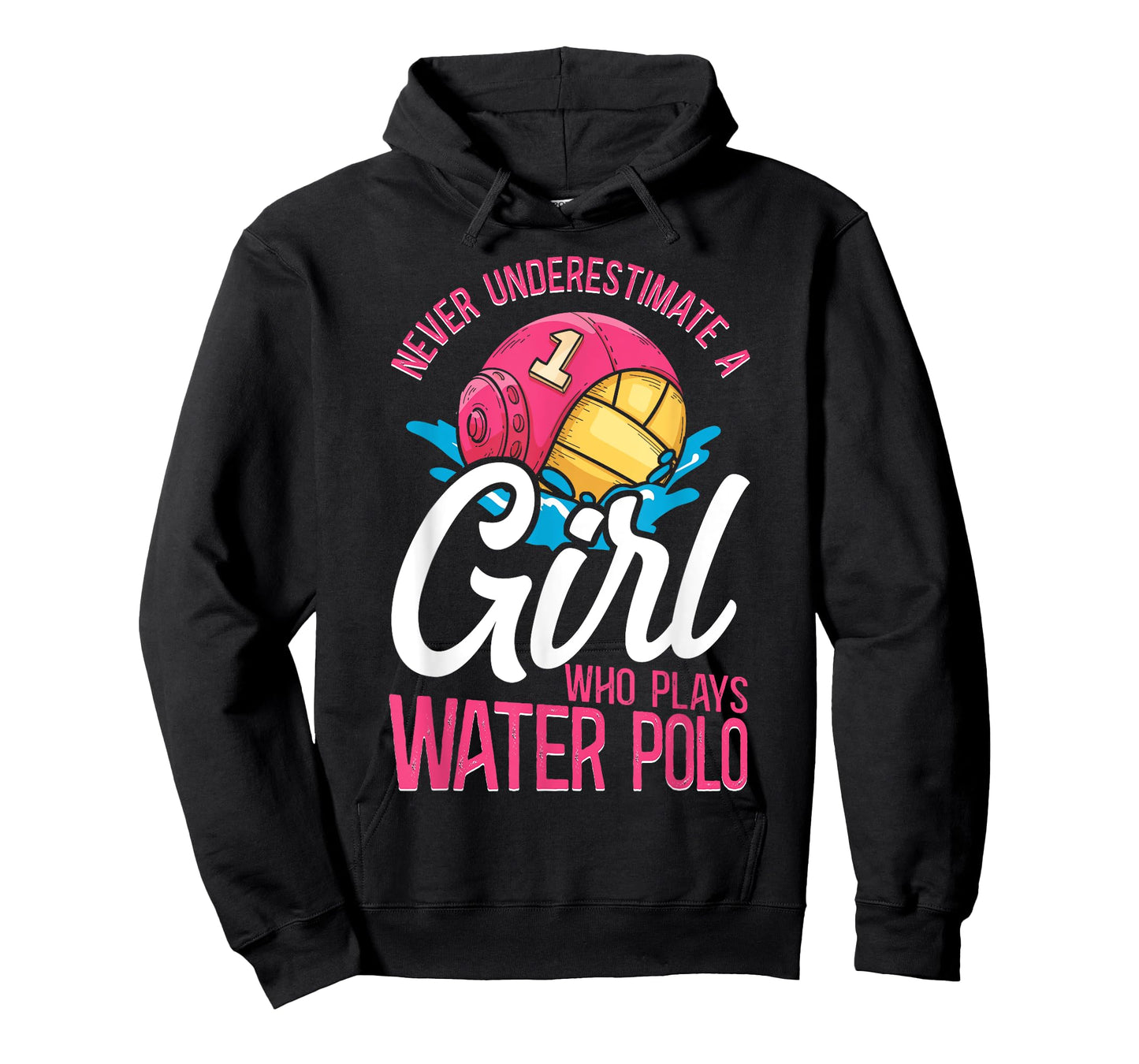Water Polo Girl Vintage Never Underestimate A Girl Who Plays T-Shirt