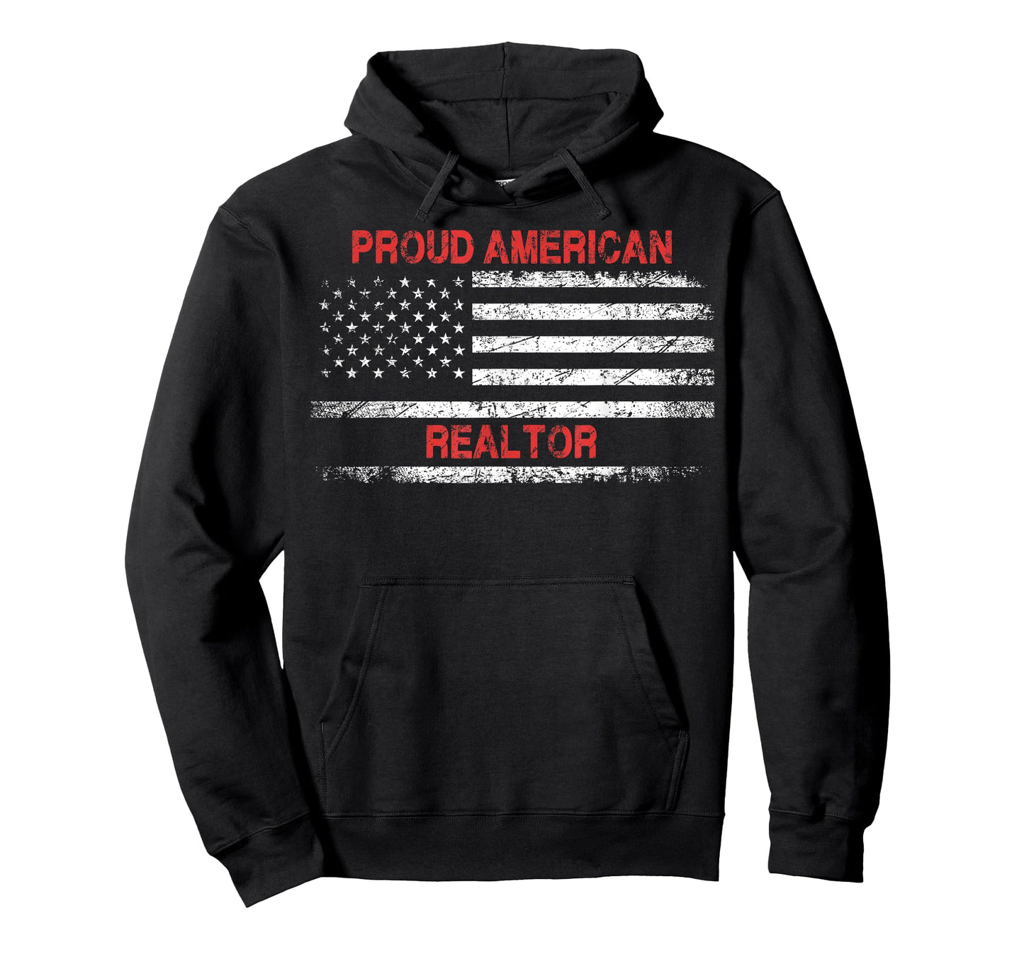 Proud American Patriotic USA Flag Gift Realtor T-Shirt for Women Men