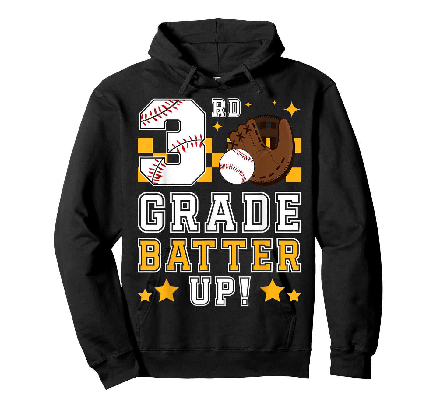 3rd Grade Batter Up Baseball First Day Back To School T-Shirt