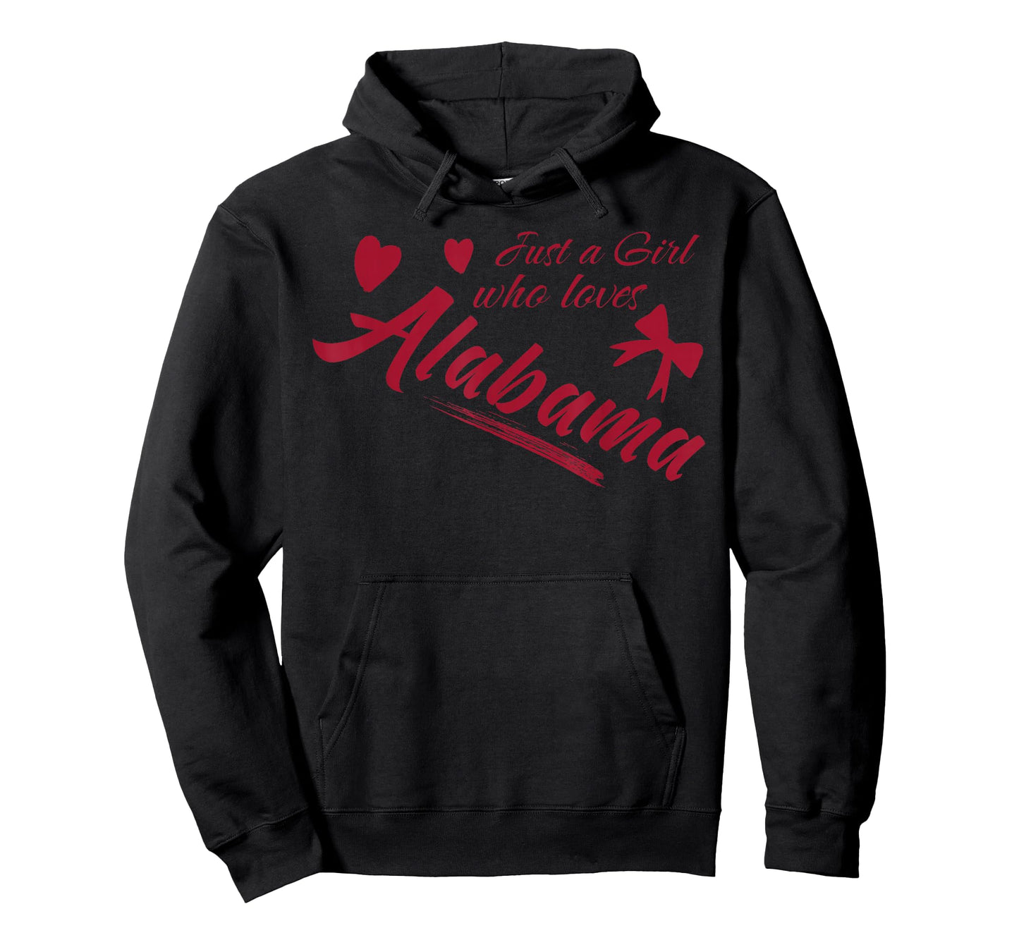 Just A Girl Who Loves Alabama, Women's and Girls Fun T-Shirt