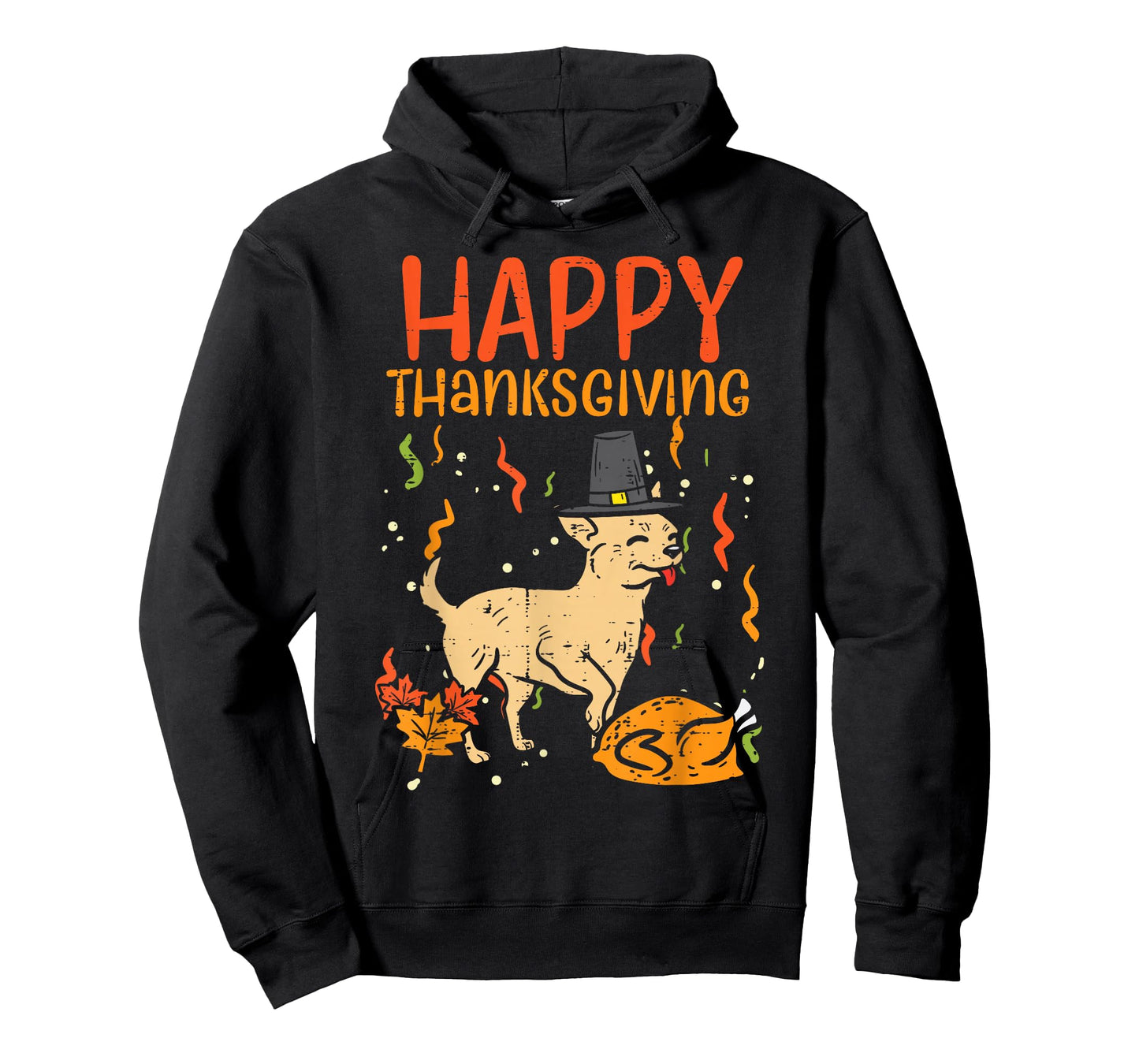 Happy Thanksgiving Chihuahua Turkey Chiwawa Dog Fall Autumn T-Shirt