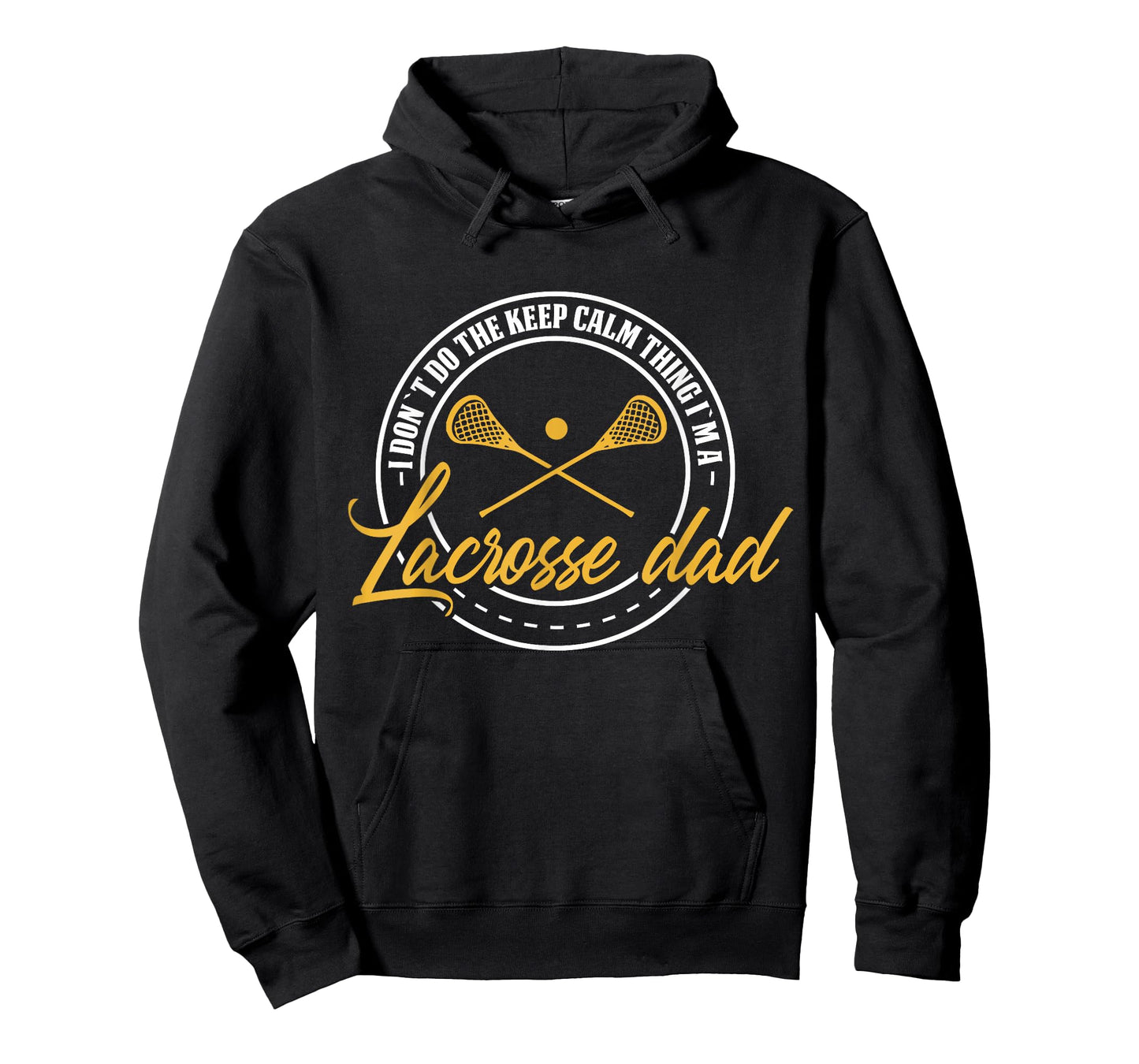 Lacrosse Player & Coach Dad Retro Lax Lover Papa Mens T-Shirt