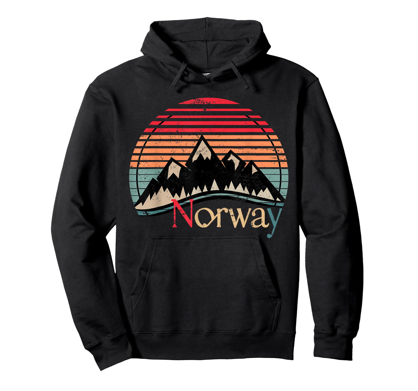 Norway Flag Norwegian Pride Unisex-Adults Black Short Sleeve T-Shirt
