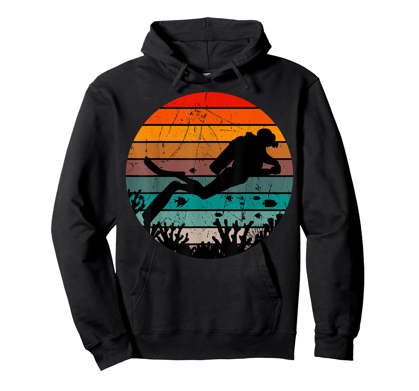 Scuba Diving Retro Vintage Diver Underwater Dive Deep-Sea T-Shirt