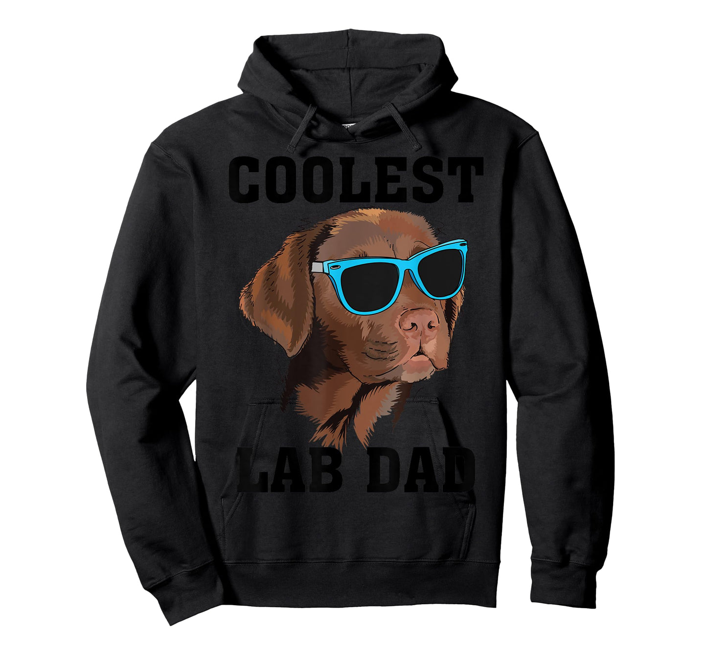Funny Coolest Lab Dad Gift For Black Labrador Dog Lover Men T-Shirt